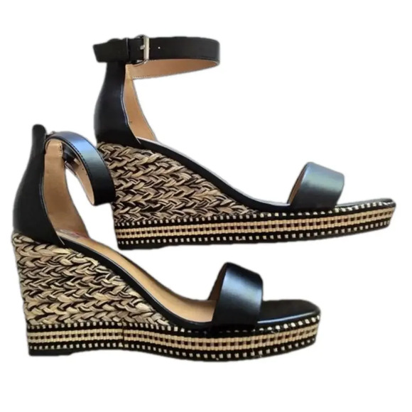 DV by Dolce Vita Shoes - Women's Hagar Woven Platform Wedge Sandals Sz 10